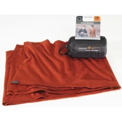 Cocoon Travel Blanket Merino Wool/Silk dark terracotta