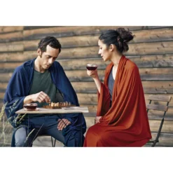 Cocoon Travel Blanket Merino Wool/Silk dark terracotta -Sleeping Bag & Pad Accessories Shop cocoon travel blanket merino wool silk dark terracotta 3
