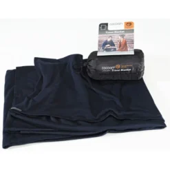 Cocoon Travel Blanket Merino Wool/Silk graphite blue