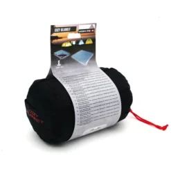 High Peak Cozy Blanket blue/black -Sleeping Bag & Pad Accessories Shop high peak cozy blanket blue black 3
