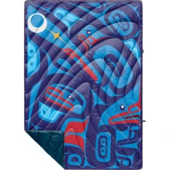Rumpl Original Puffy Printed Blanket 1 Person ravens moon/crystal worl