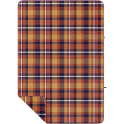 Rumpl Printed Sherpa Fleece Blanket autumn plaid