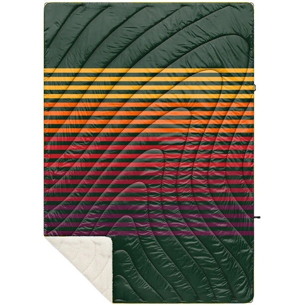 Rumpl Printed Sherpa Puffy Blanket 1 Person forest rays 3 Rumpl Printed Sherpa Puffy Blanket 1 Person forest rays